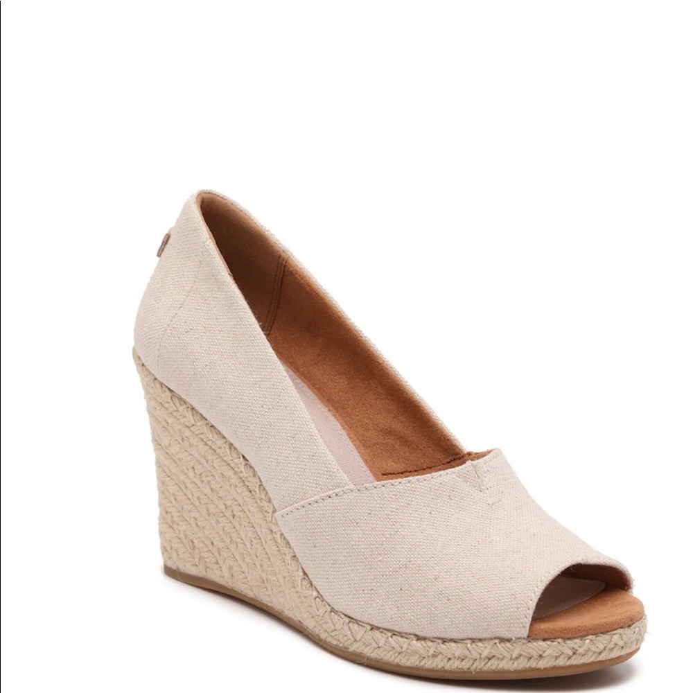 TOMS MICHELLE ESPADRILLE WEDGE PUMP
